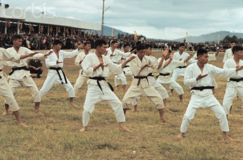 Judo Class at South Vietnam Military Academy